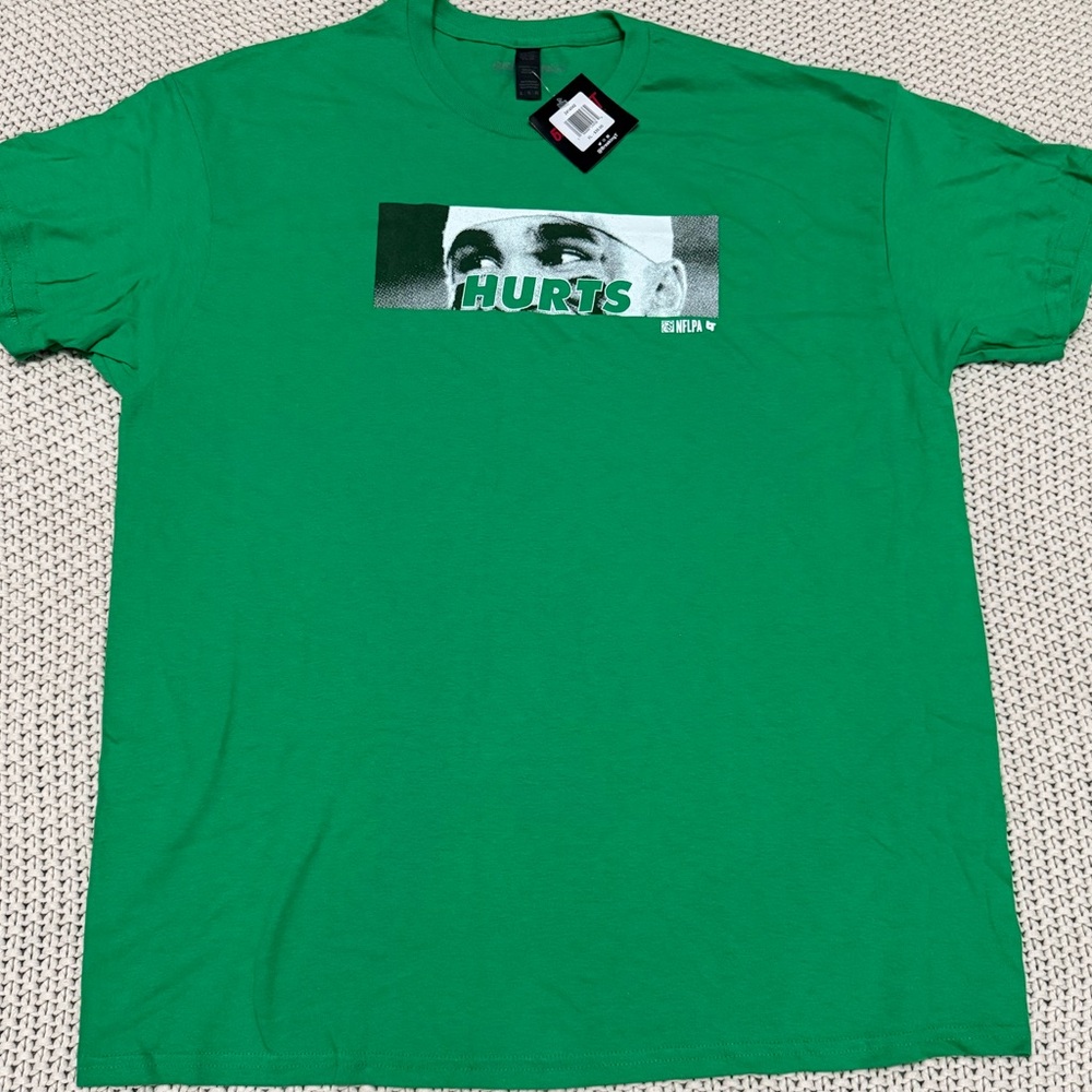 NWT Jalen Hurts Philadelphia Eagles Kelly Green Graphic T-Shirt XL